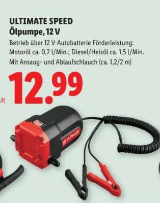 ULTIMATE SPEED Ölpumpe, 12 V