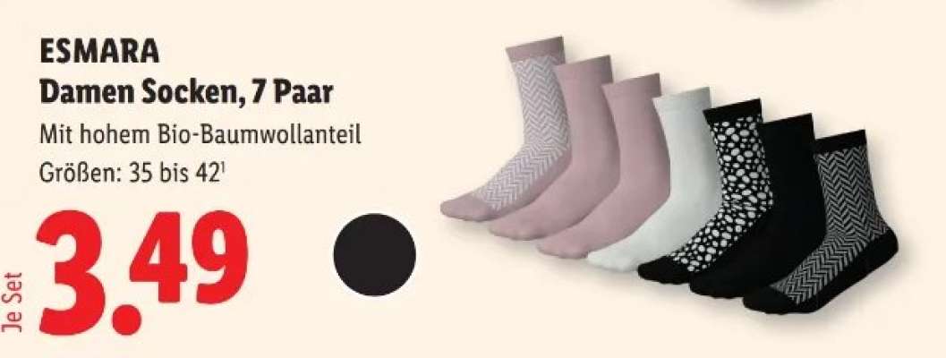 ESMARA Damen Socken, 7 Paar