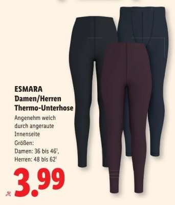 ESMARA Damen/Herren Thermo-Unterhose