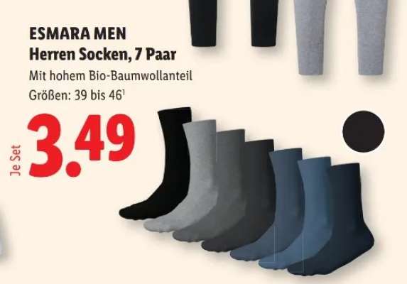 ESMARA MEN Herren Socken, 7 Paar