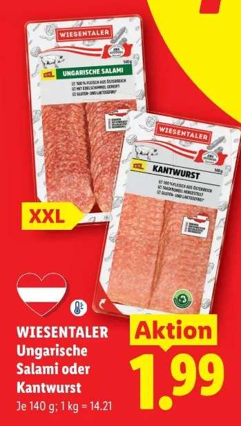 WIESENTALER Ungarische Salami oder Kantwurst