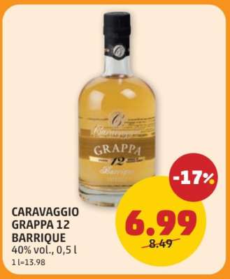 CARAVAGGIO GRAPPA 12 BARRIQUE