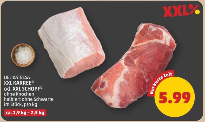DELIKATESSA XXL KARREE od. XXL SCHOPF