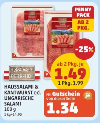 HAUSSALAMI & KANTWURST od. UNGARISCHE SALAMI