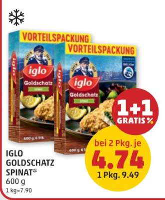 IGLO GOLDSCHATZ SPINAT