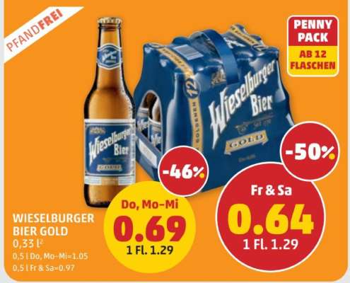 WIESELBURGER BIER GOLD