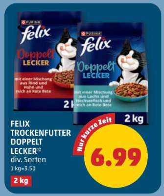 FELIX TROCKENFUTTER DOPPELT LECKER