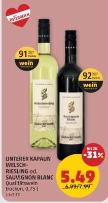 UNTERER KAPAUN WELSCHRIESLING od. SAUVIGNON BLANC