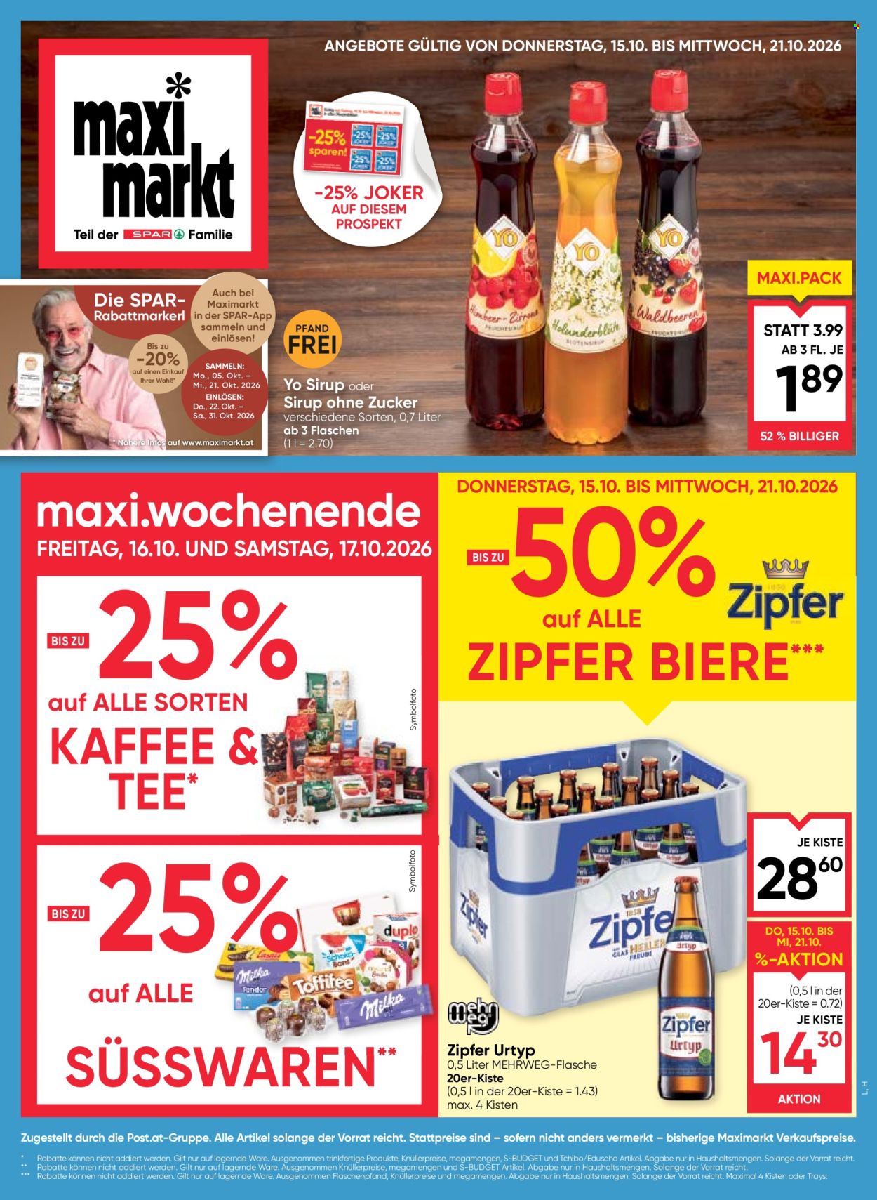 Angebote Maximarkt - 15.10.2026 - 21.10.2026. Seite 1
