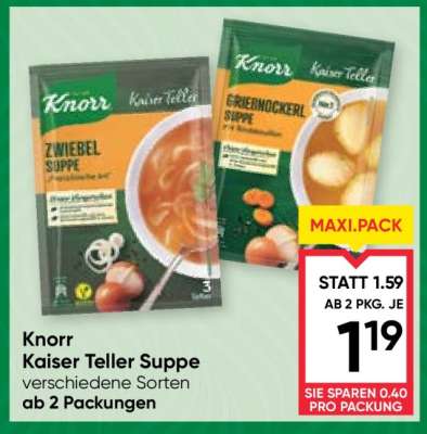 Knorr Kaiser Teller Suppe