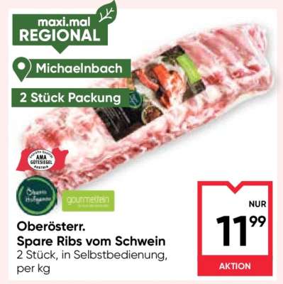 Oberösterr. Spare Ribs vom Schwein