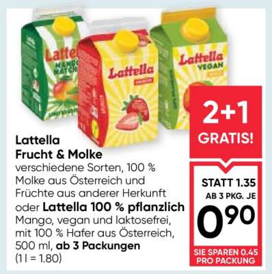 Lattella Frucht & Molke