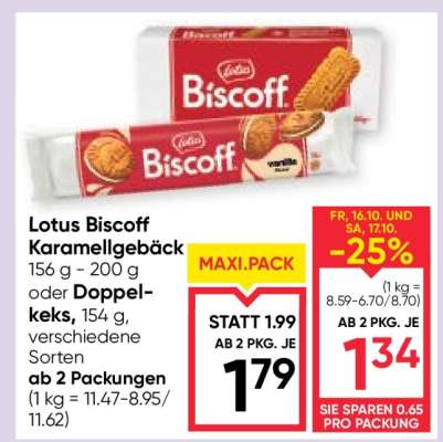 LOTUS BISCOFF KARAMELLGEBÄCK