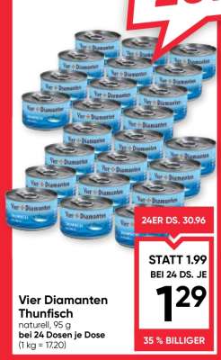 Vier Diamanten Thunfisch