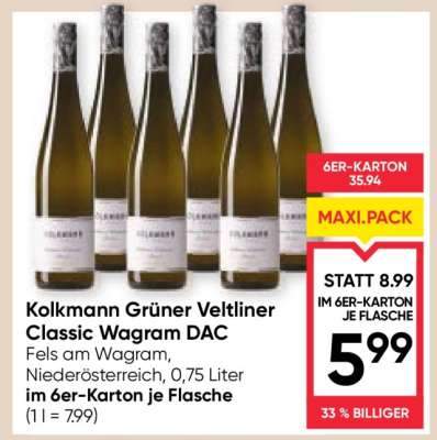 Kolkmann Grüner Veltliner Classic Wagram DAC