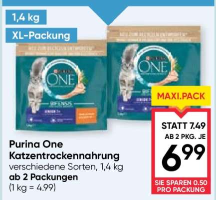Purina One Katzentrockenahrung