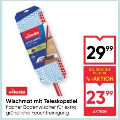 Vileda Wischmat mit Teleskopstiel