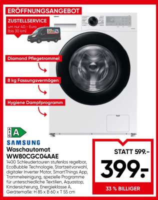Samsung Waschautomat WW80CGC04AAE