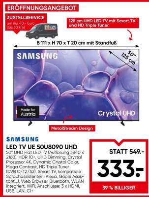 SAMSUNG LED TV UE 50U8090 UHD