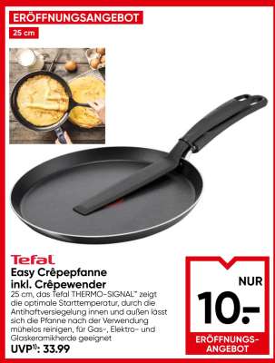 Tefal Easy Crêpepfanne inkl. Crêpewender