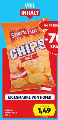 Snack Fun CHIPS SALZ