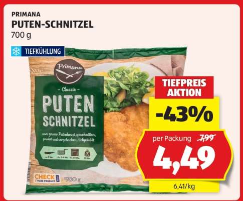 PRIMANA PUTEN SCHNITZEL
