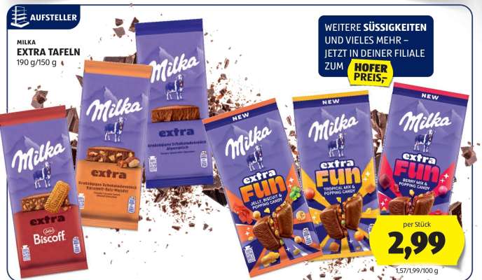 MILKA EXTRA TAFELN