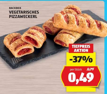 VEGETARISCHES PIZZAWECKERL