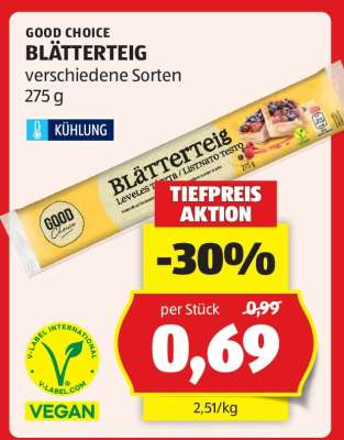 GOOD CHOICE BLÄTTERTEIG