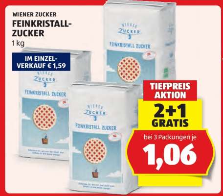 Wiener Zucker Feinkristall- zucker