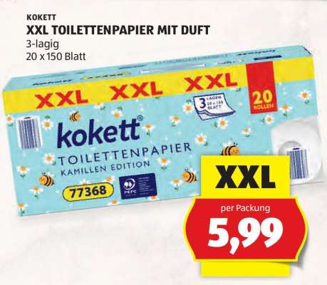 KOKETT XXL TOILETTENPAPIER MIT DUFT