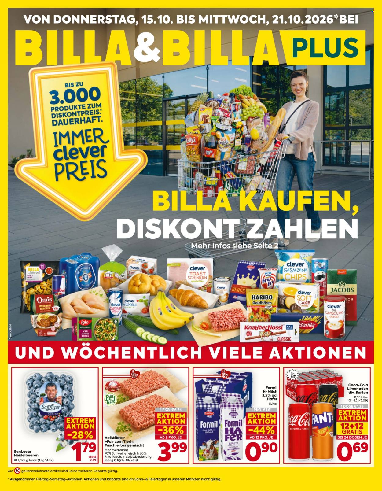 Angebote Billa - 15.10.2026 - 21.10.2026. Seite 1