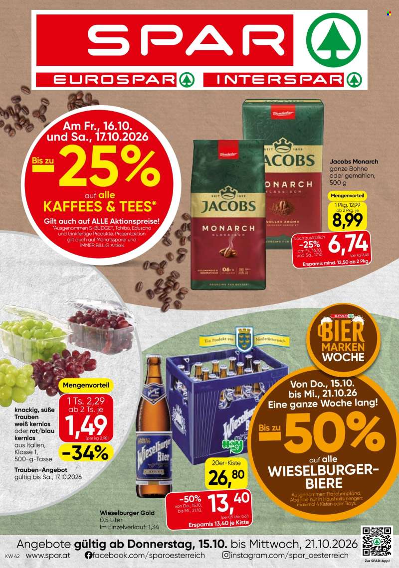 Angebote SPAR - 15.10.2026 - 21.10.2026.