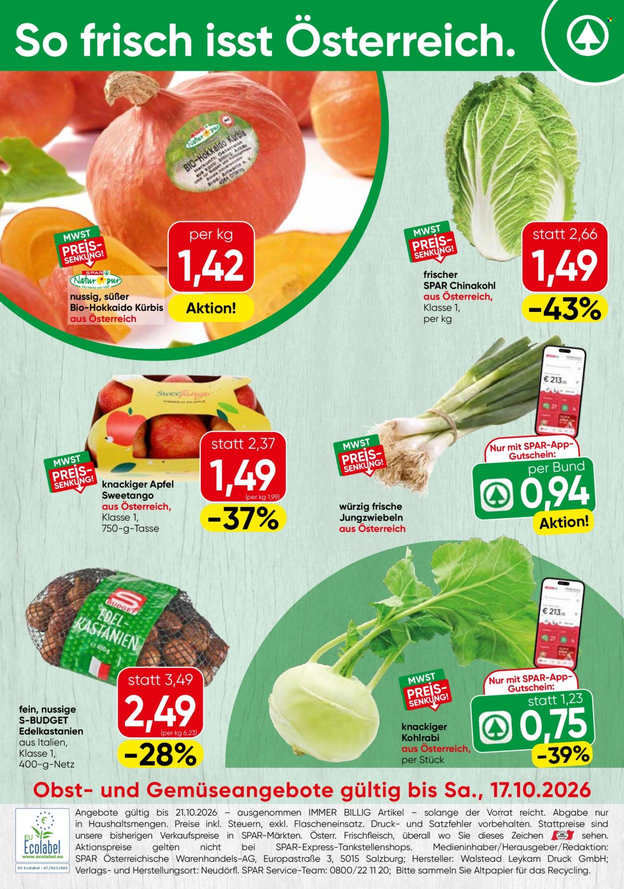 Angebote SPAR - 15.10.2026 - 21.10.2026. Seite 16