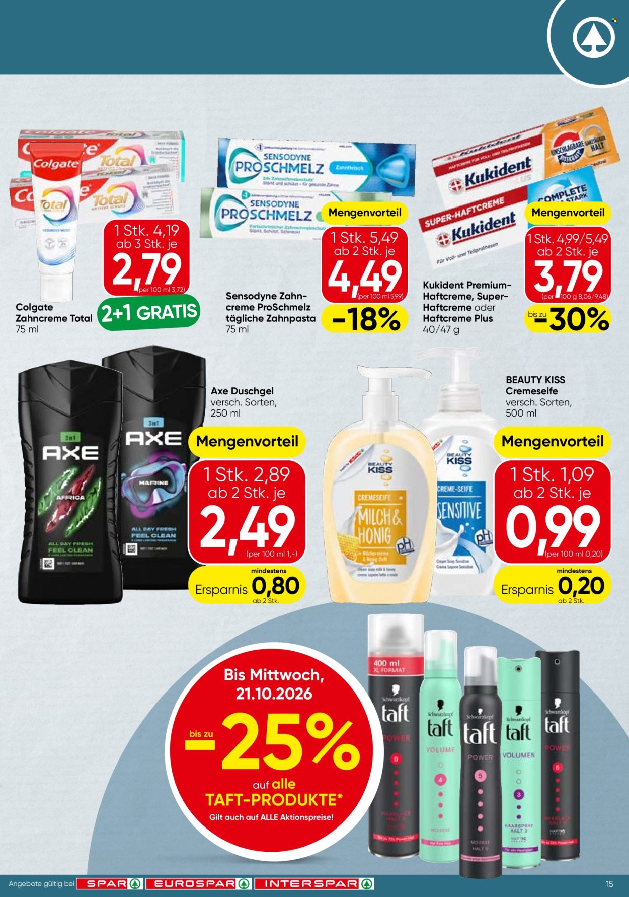 Angebote EUROSPAR - 15.10.2026 - 21.10.2026. Seite 15