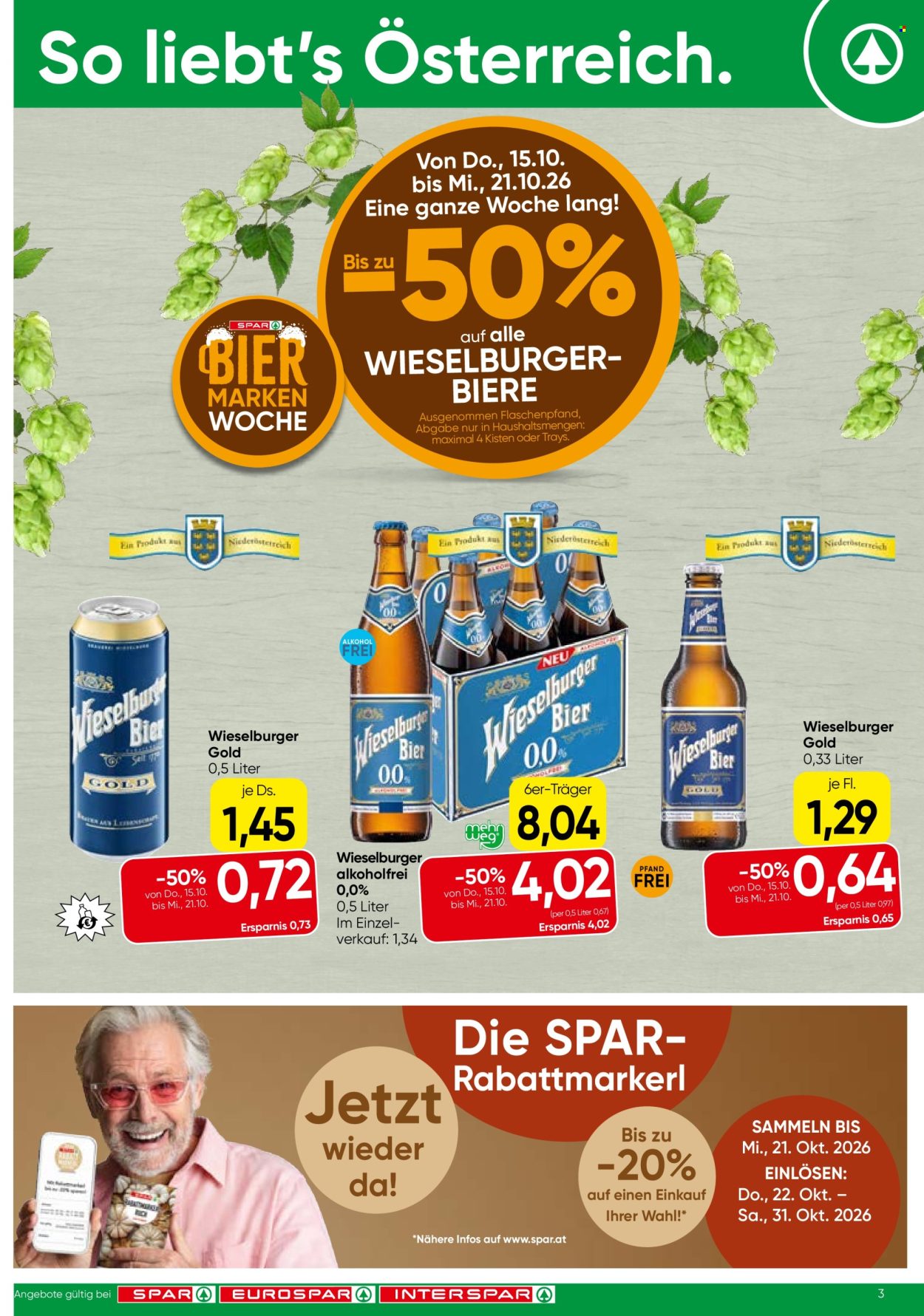 Angebote INTERSPAR - 15.10.2026 - 21.10.2026. Seite 3