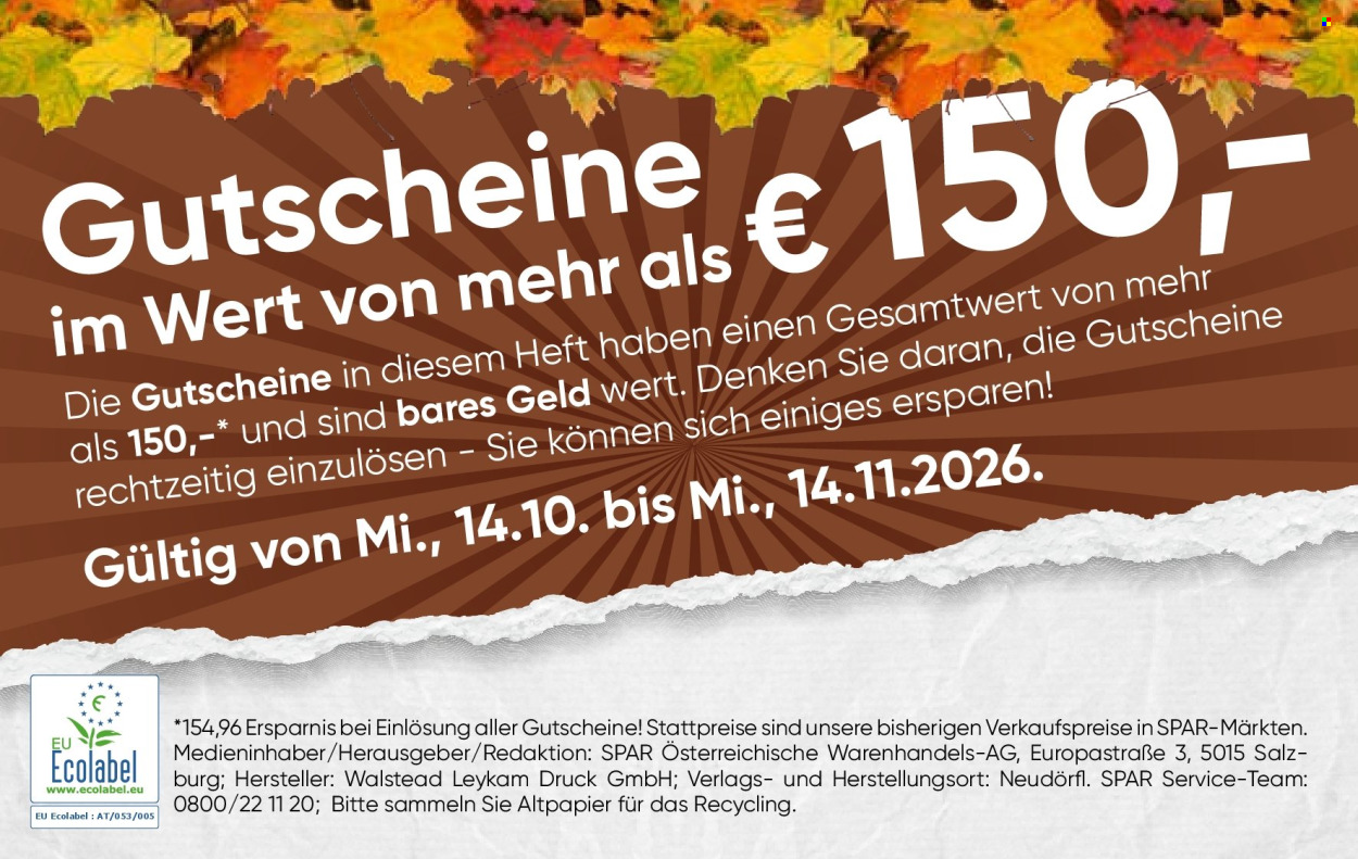 Angebote SPAR - 14.10.2026 - 14.11.2026. Seite 2