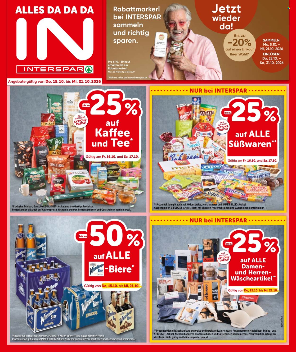 Leták INTERSPAR - 15.10.2026 - 21.10.2026. Strana 1