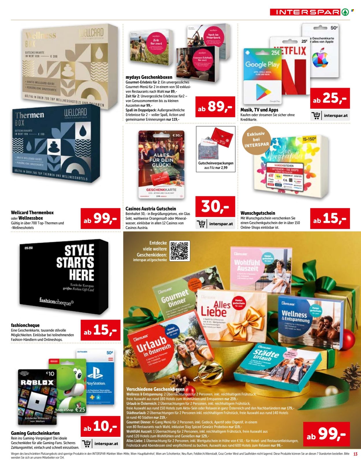 Angebote INTERSPAR - 15.10.2026 - 24.12.2026. Seite 13