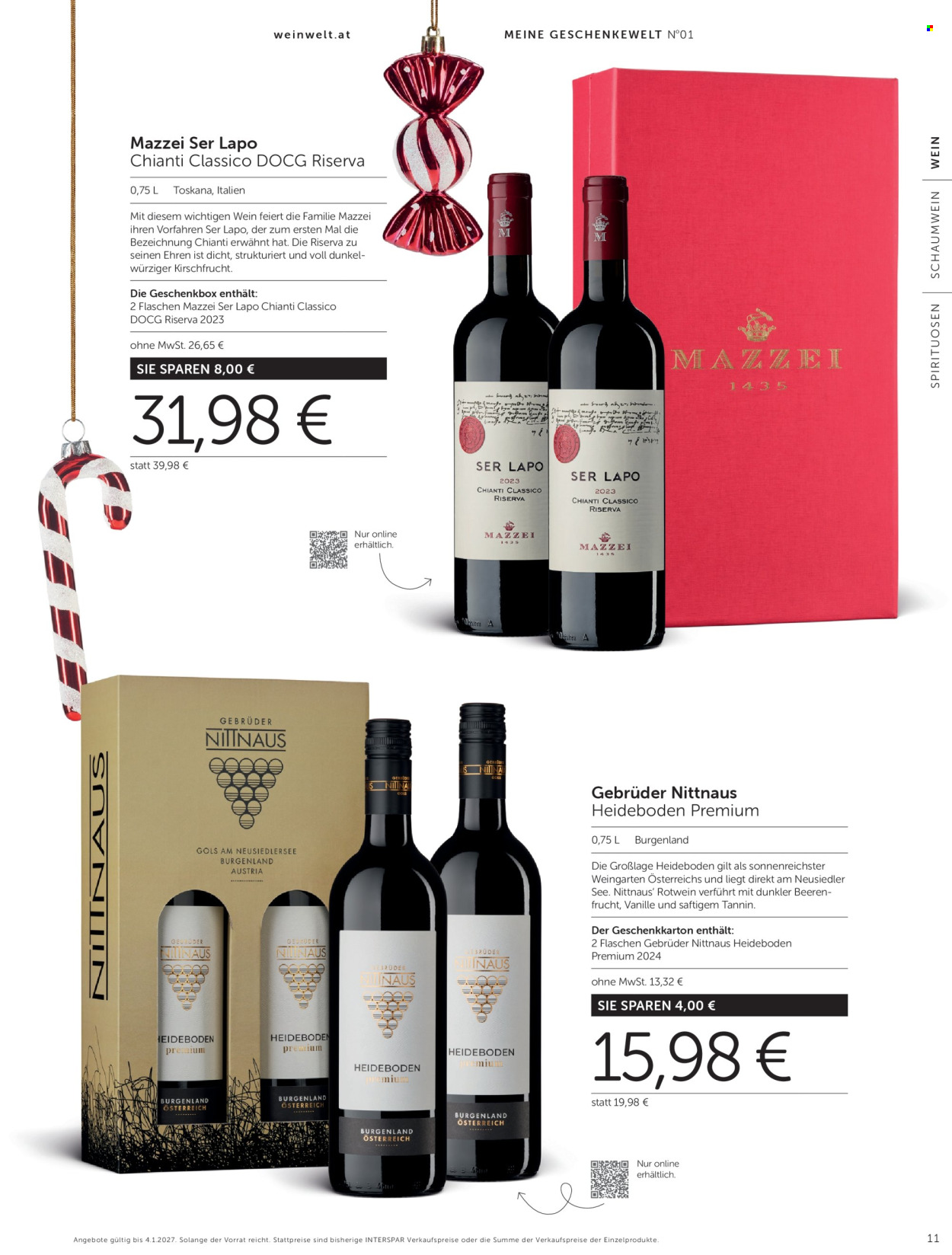 Angebote INTERSPAR - 15.10.2026 - 4.1.2027. Seite 11