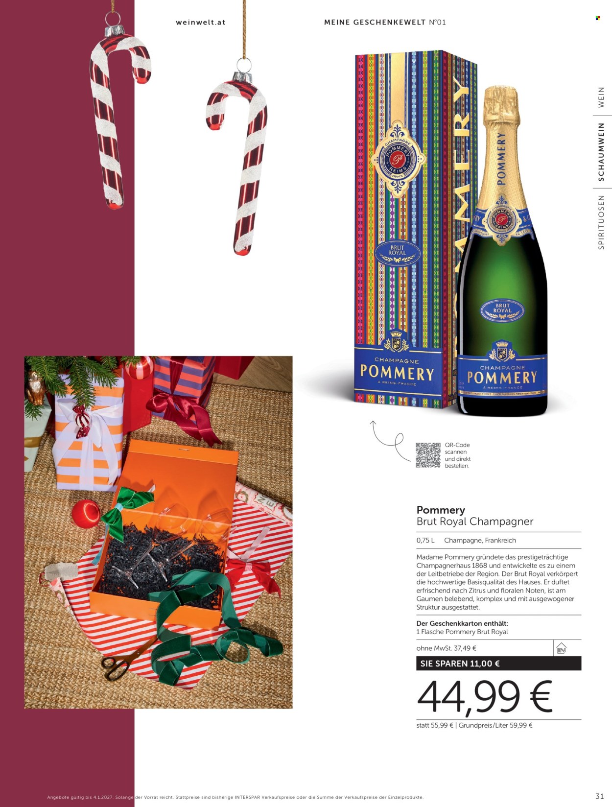 Angebote INTERSPAR - 15.10.2026 - 4.1.2027. Seite 31