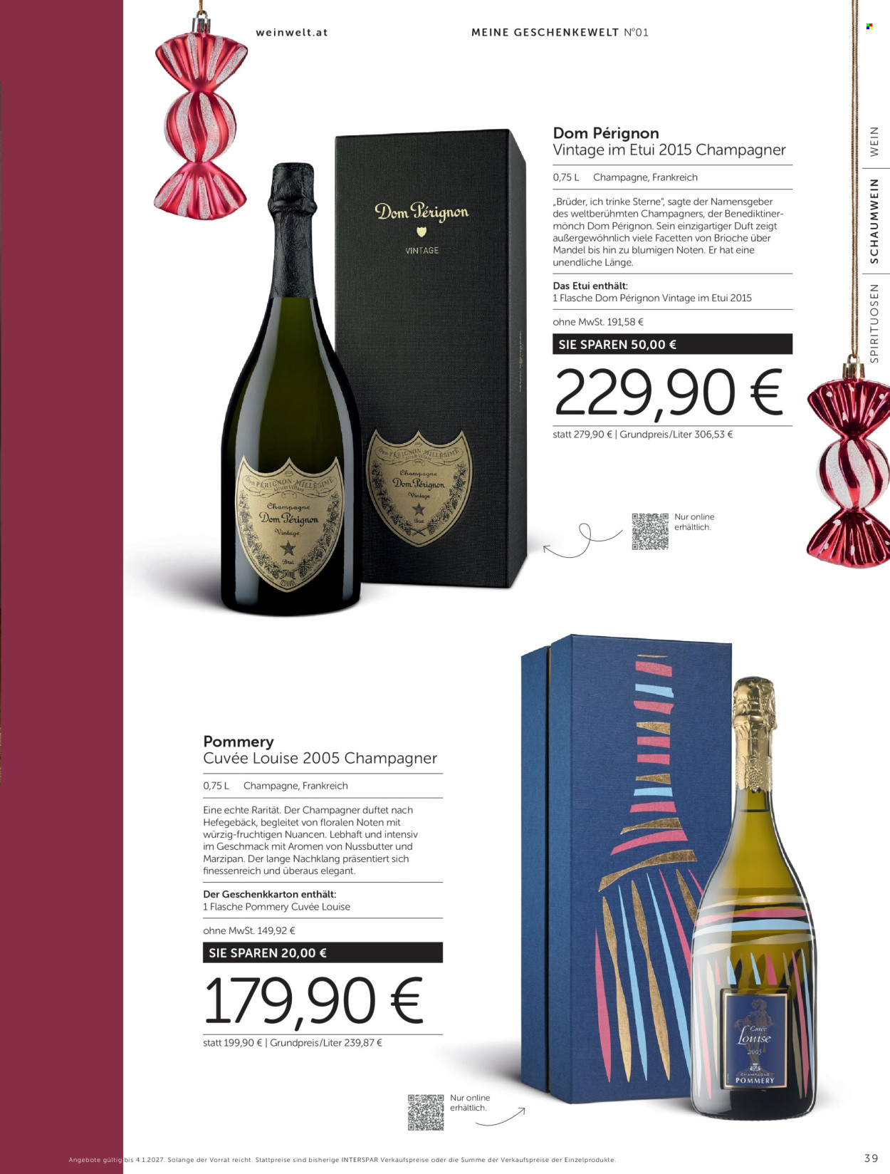 Angebote INTERSPAR - 15.10.2026 - 4.1.2027. Seite 39