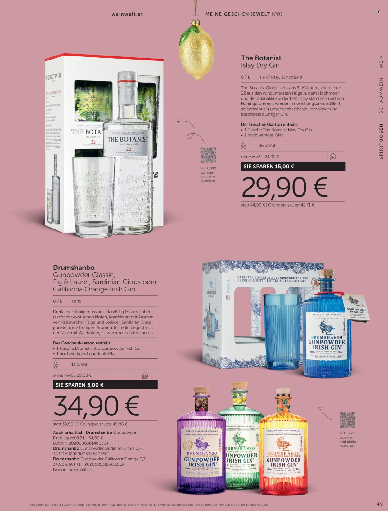 Angebote INTERSPAR - 15.10.2026 - 4.1.2027. Seite 49