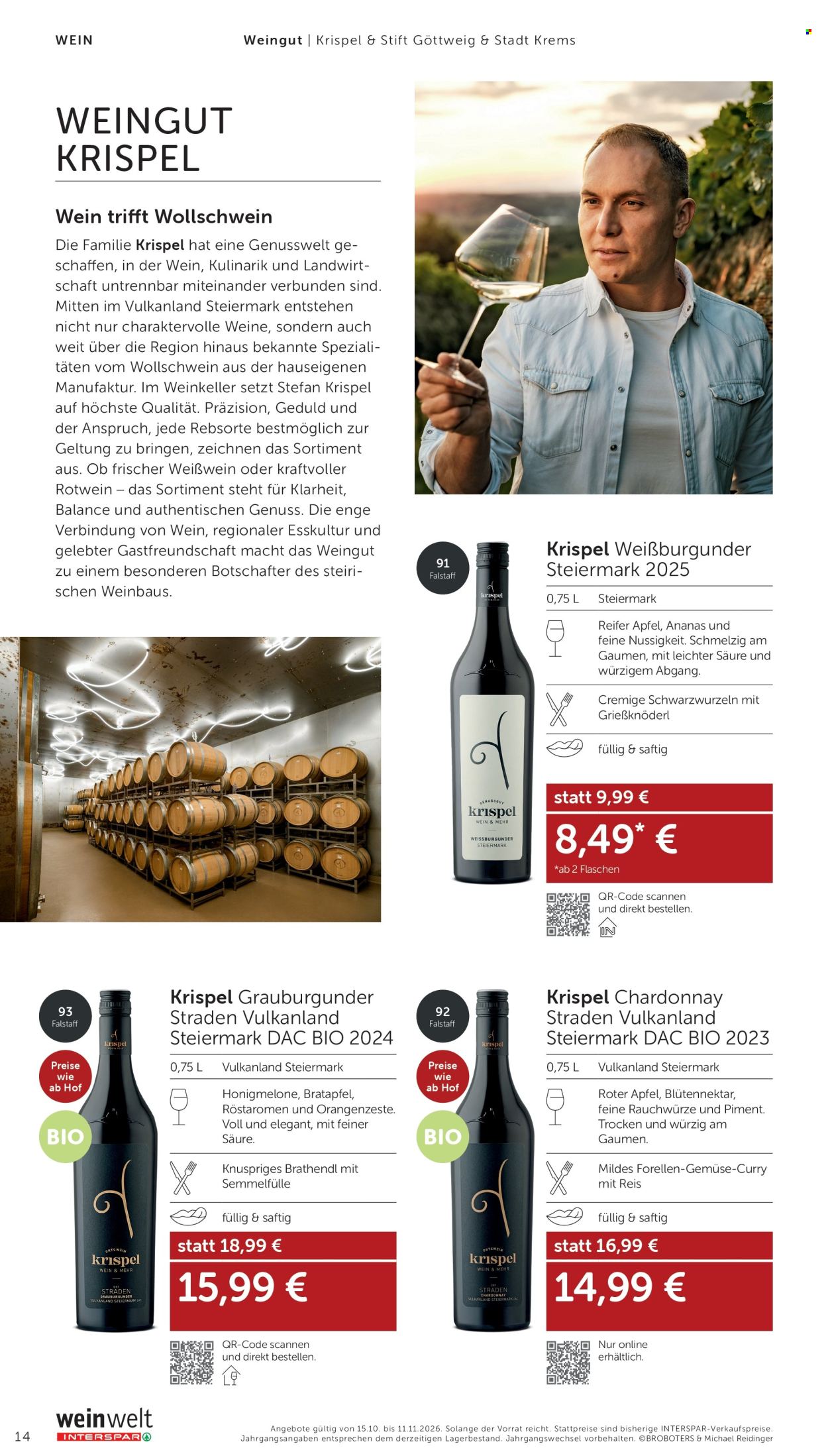 Angebote INTERSPAR - 15.10.2026 - 11.11.2026. Seite 14