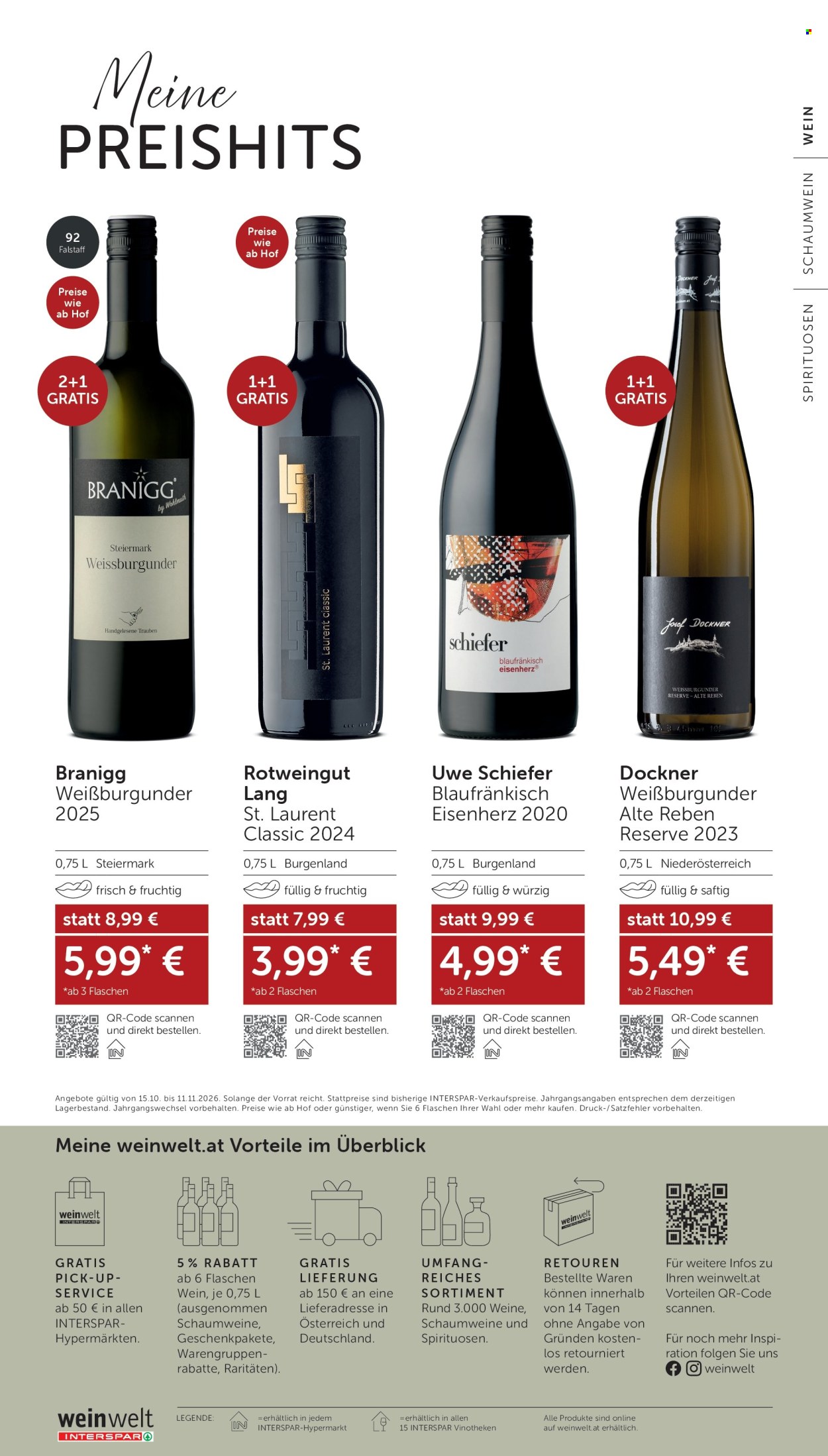 Angebote INTERSPAR - 15.10.2026 - 11.11.2026. Seite 32