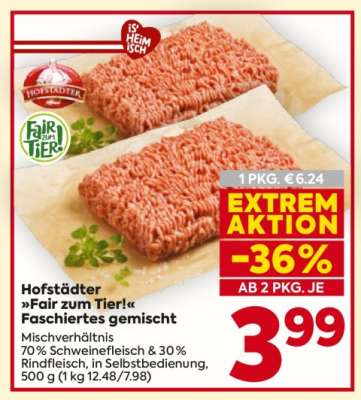 Hofstädter »Fair zum Tier!« Faschiertes gemischt