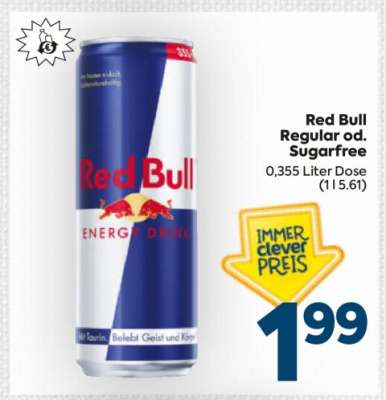 Red Bull Regular od. Sugarfree