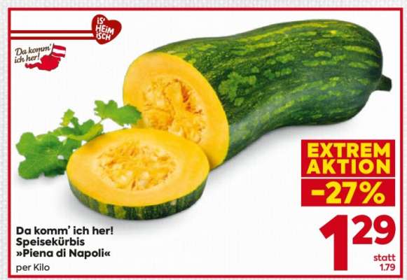Da komm’ ich her! Speisekürbis »Piena di Napoli«