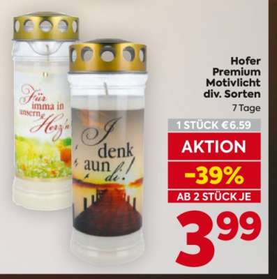 Hofer Premium Motivlicht div. Sorten
