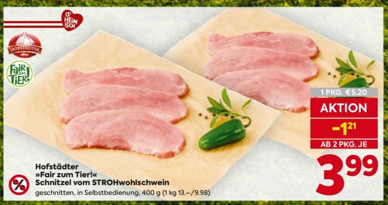 Hofstädter »Fair zum Tier!« Schnitzel vom Strohwohlschwein